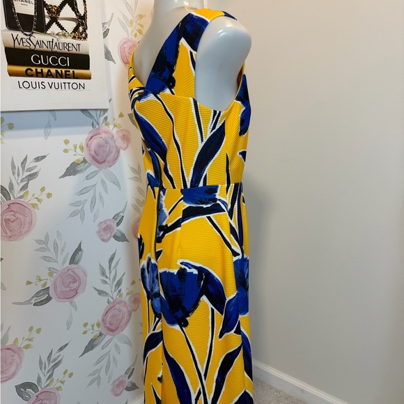 Antonio Melani NWT Floral Yellow and Blue Dress - Picture 3 of 6